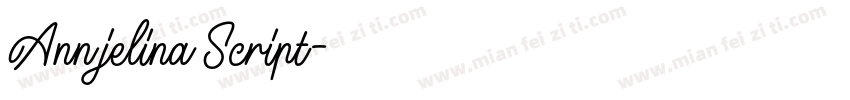 Annjelina Script字体转换